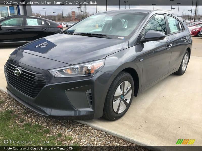 Front 3/4 View of 2017 Ioniq Hybrid Blue