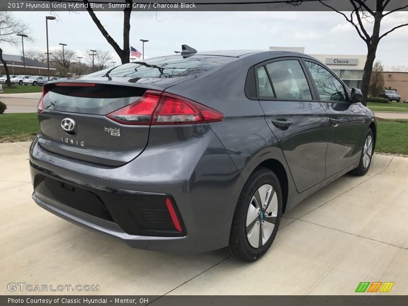 Summit Gray / Charcoal Black 2017 Hyundai Ioniq Hybrid Blue