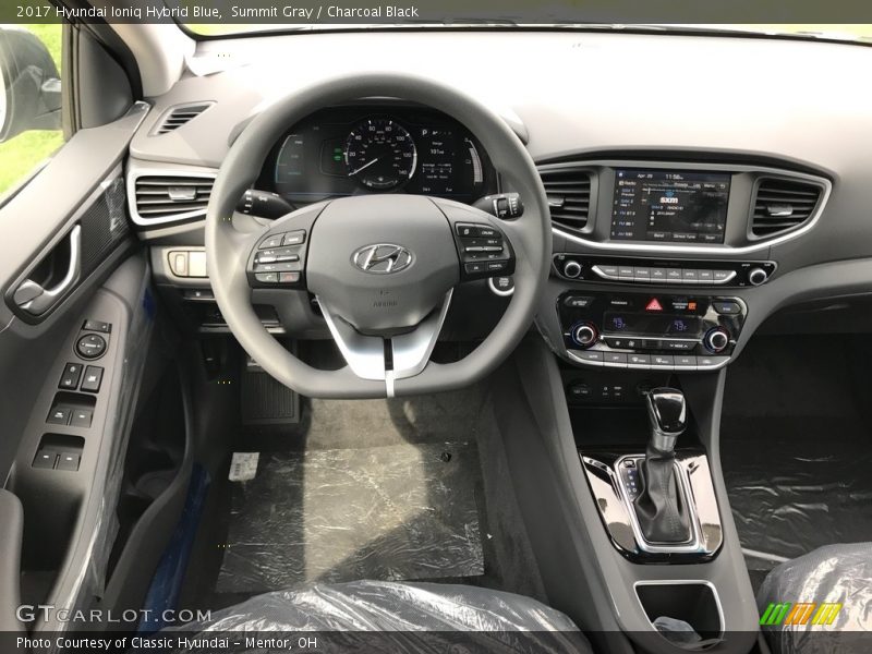 Dashboard of 2017 Ioniq Hybrid Blue
