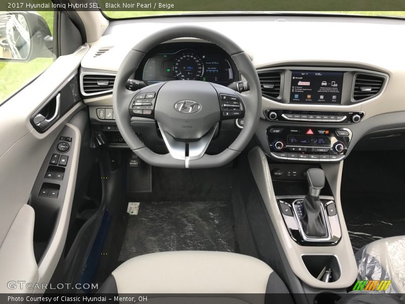 Black Noir Pearl / Beige 2017 Hyundai Ioniq Hybrid SEL