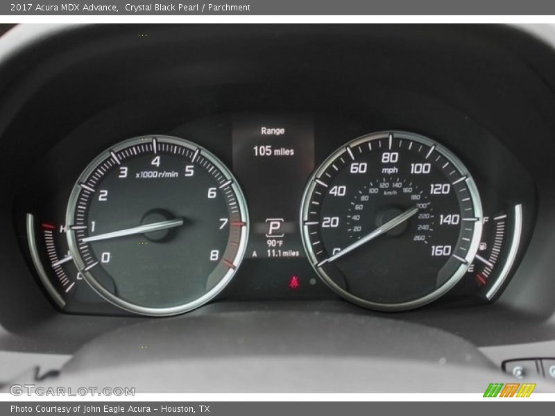 Crystal Black Pearl / Parchment 2017 Acura MDX Advance