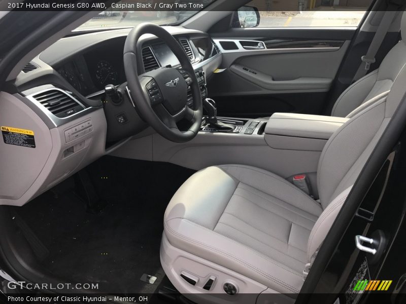  2017 Genesis G80 AWD Gray Two Tone Interior