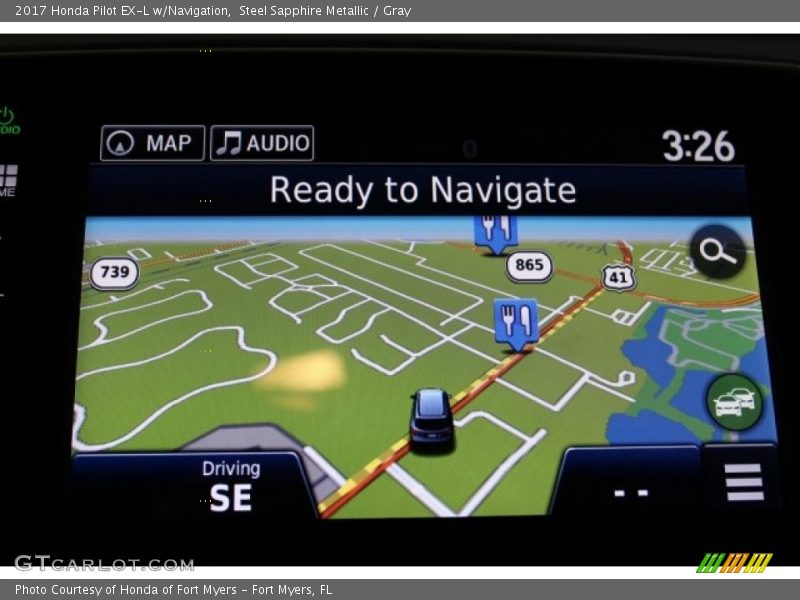 Steel Sapphire Metallic / Gray 2017 Honda Pilot EX-L w/Navigation