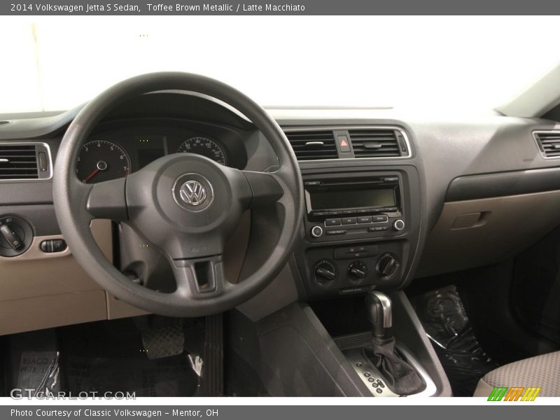 Toffee Brown Metallic / Latte Macchiato 2014 Volkswagen Jetta S Sedan
