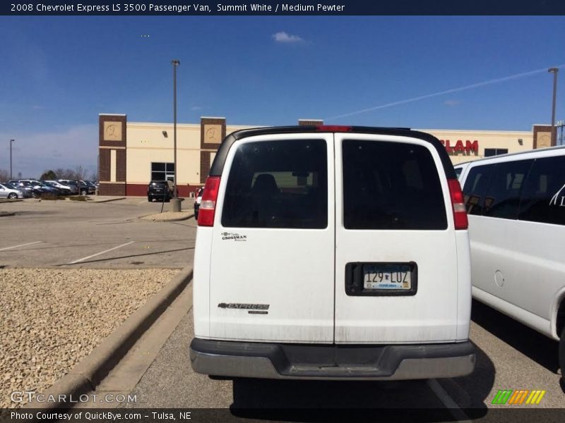 Summit White / Medium Pewter 2008 Chevrolet Express LS 3500 Passenger Van