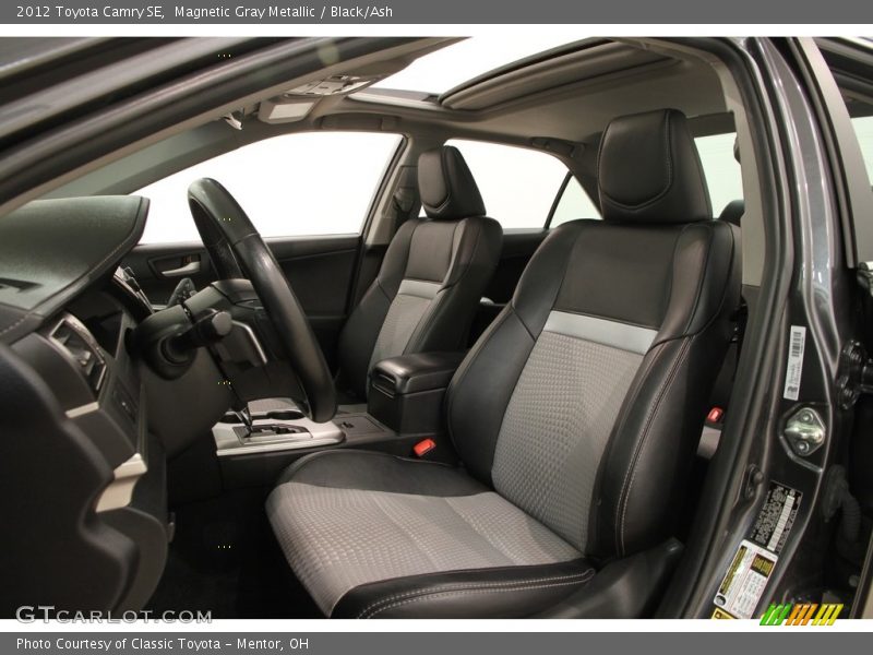 Magnetic Gray Metallic / Black/Ash 2012 Toyota Camry SE