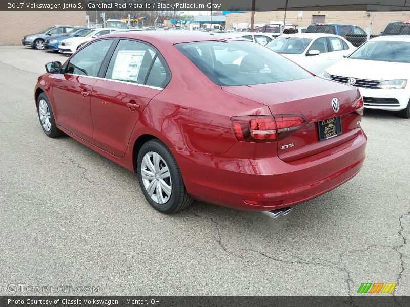 Cardinal Red Metallic / Black/Palladium Gray 2017 Volkswagen Jetta S