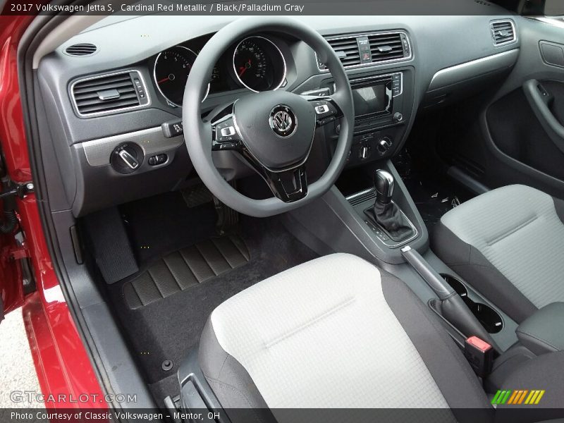  2017 Jetta S Black/Palladium Gray Interior