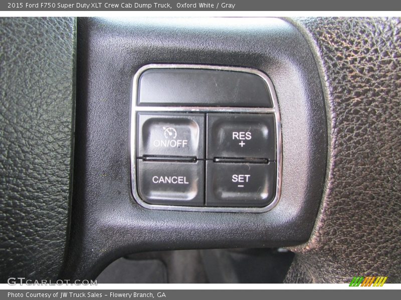 Oxford White / Gray 2015 Ford F750 Super Duty XLT Crew Cab Dump Truck