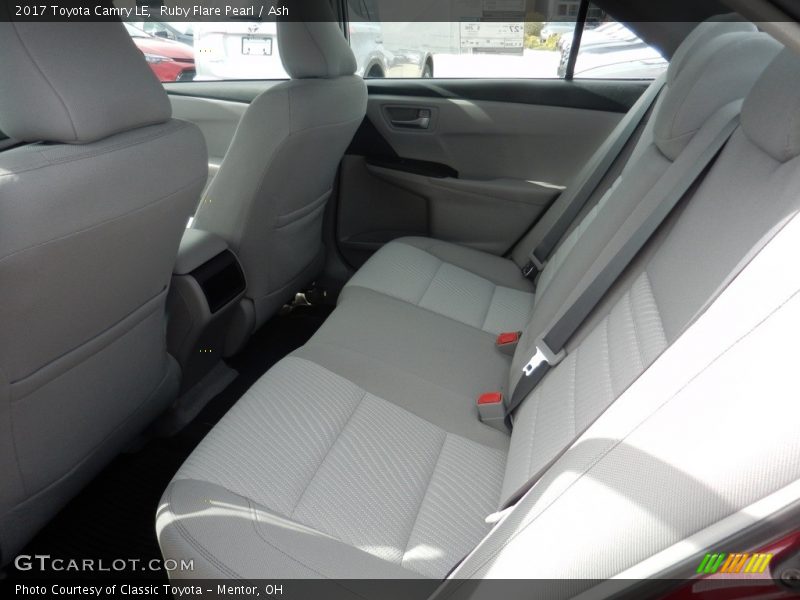 Rear Seat of 2017 Camry LE
