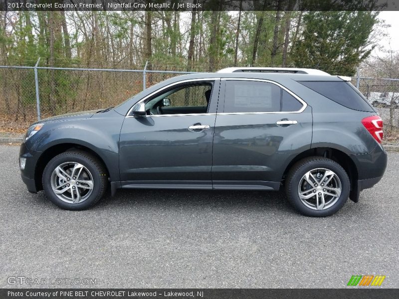 Nightfall Gray Metallic / Jet Black 2017 Chevrolet Equinox Premier
