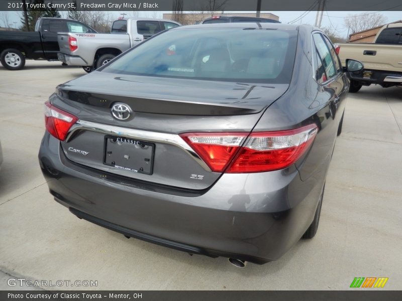 Predawn Gray Mica / Black 2017 Toyota Camry SE