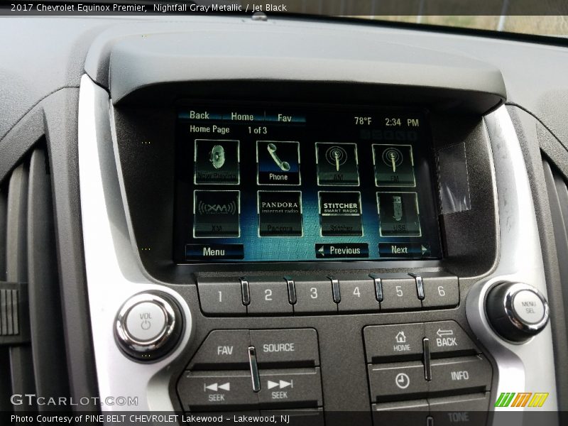 Nightfall Gray Metallic / Jet Black 2017 Chevrolet Equinox Premier