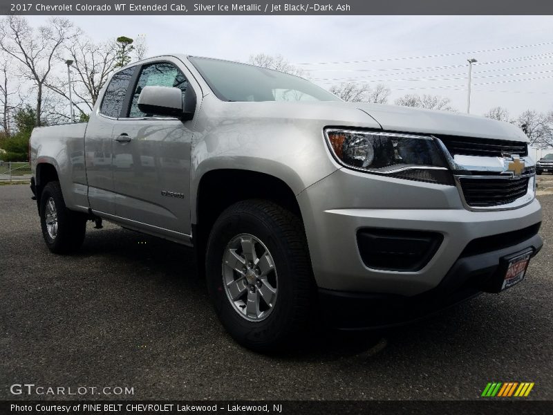 Silver Ice Metallic / Jet Black/­Dark Ash 2017 Chevrolet Colorado WT Extended Cab