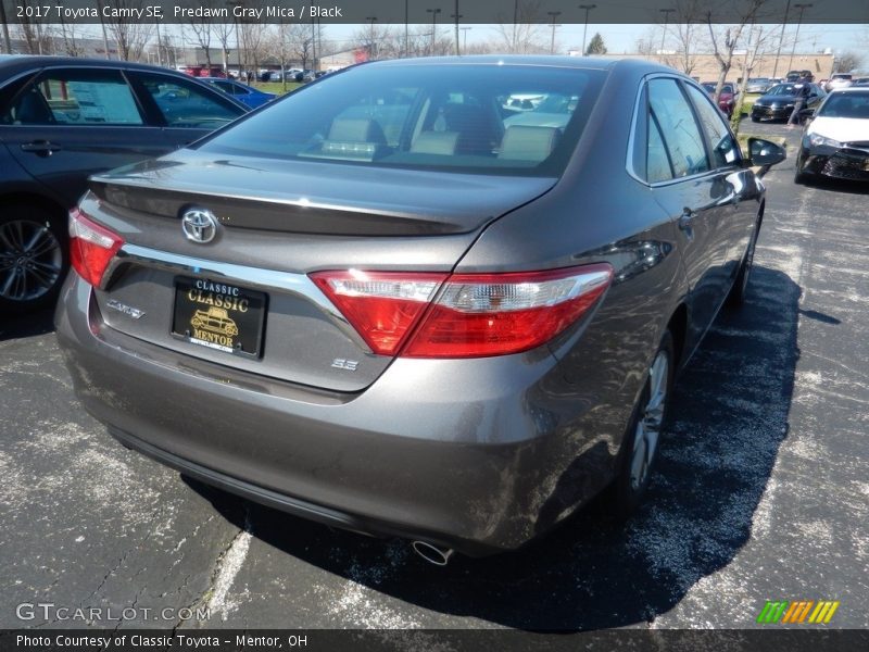 Predawn Gray Mica / Black 2017 Toyota Camry SE
