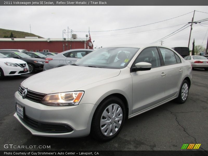 Reflex Silver Metallic / Titan Black 2011 Volkswagen Jetta SE Sedan