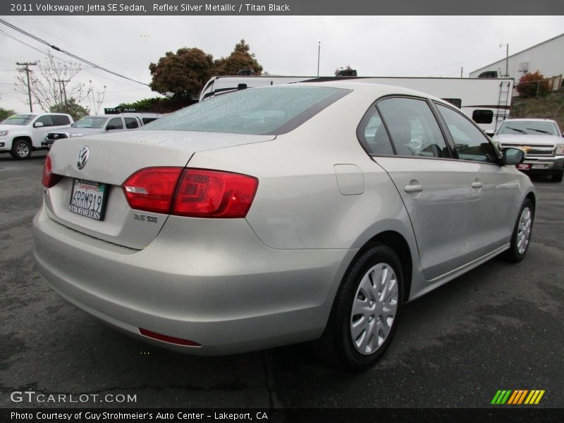 Reflex Silver Metallic / Titan Black 2011 Volkswagen Jetta SE Sedan