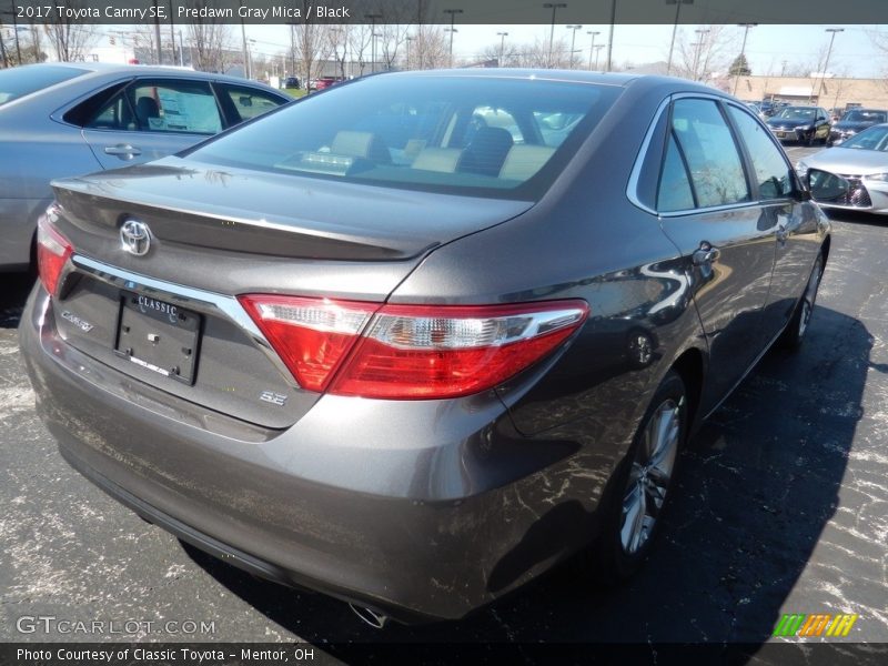 Predawn Gray Mica / Black 2017 Toyota Camry SE