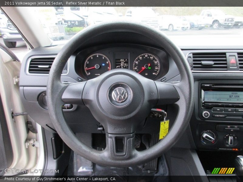 Reflex Silver Metallic / Titan Black 2011 Volkswagen Jetta SE Sedan