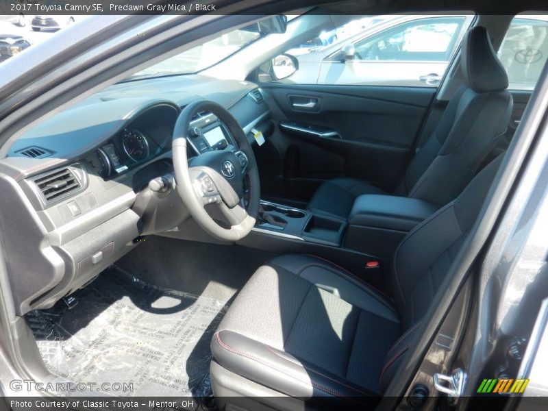 Predawn Gray Mica / Black 2017 Toyota Camry SE