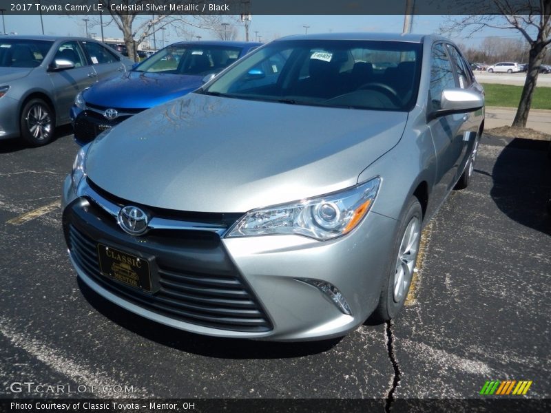 Celestial Silver Metallic / Black 2017 Toyota Camry LE