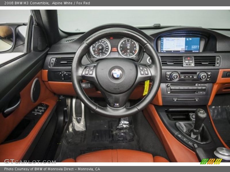 Alpine White / Fox Red 2008 BMW M3 Convertible