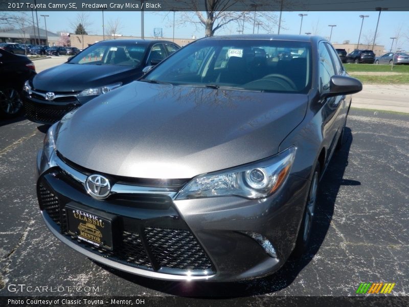 Predawn Gray Mica / Black 2017 Toyota Camry SE