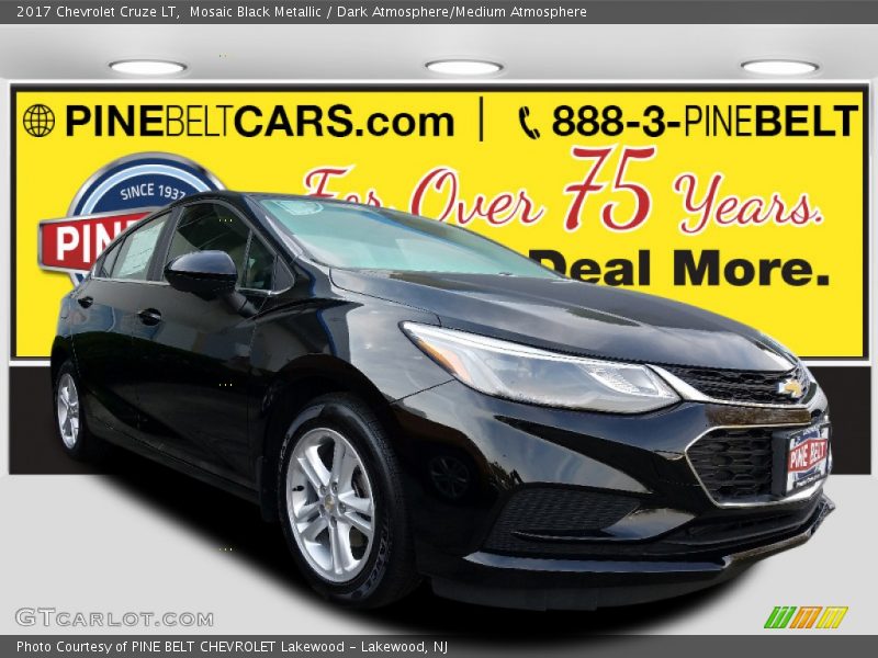 Mosaic Black Metallic / Dark Atmosphere/Medium Atmosphere 2017 Chevrolet Cruze LT