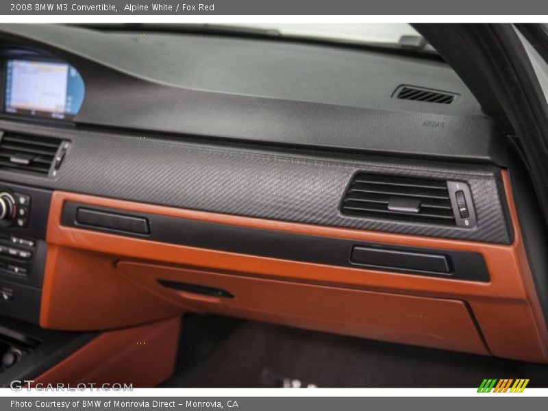 Alpine White / Fox Red 2008 BMW M3 Convertible