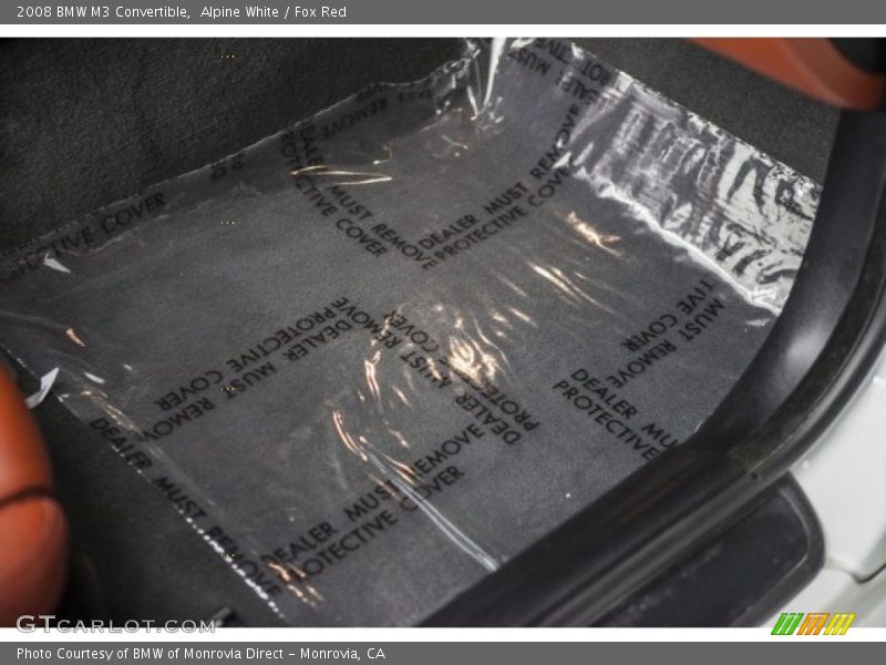 Alpine White / Fox Red 2008 BMW M3 Convertible