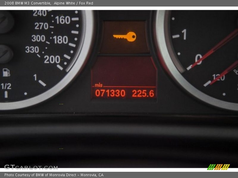 Alpine White / Fox Red 2008 BMW M3 Convertible