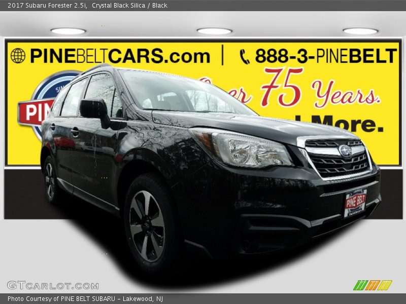 Crystal Black Silica / Black 2017 Subaru Forester 2.5i
