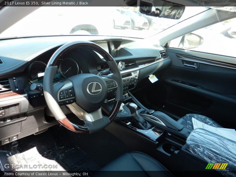 Silver Lining Metallic / Black 2017 Lexus ES 350