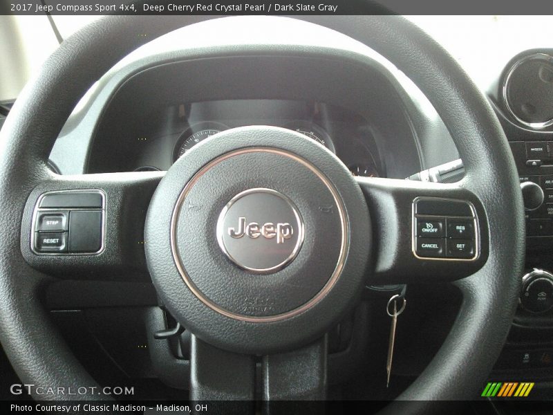 Deep Cherry Red Crystal Pearl / Dark Slate Gray 2017 Jeep Compass Sport 4x4