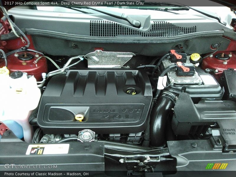 Deep Cherry Red Crystal Pearl / Dark Slate Gray 2017 Jeep Compass Sport 4x4