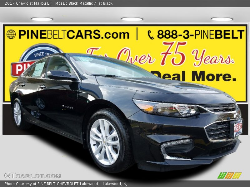 Mosaic Black Metallic / Jet Black 2017 Chevrolet Malibu LT
