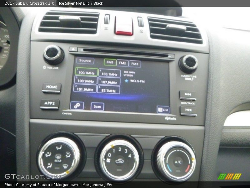 Ice Silver Metallic / Black 2017 Subaru Crosstrek 2.0i