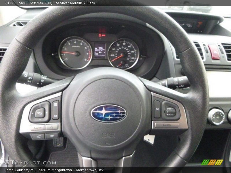 Ice Silver Metallic / Black 2017 Subaru Crosstrek 2.0i