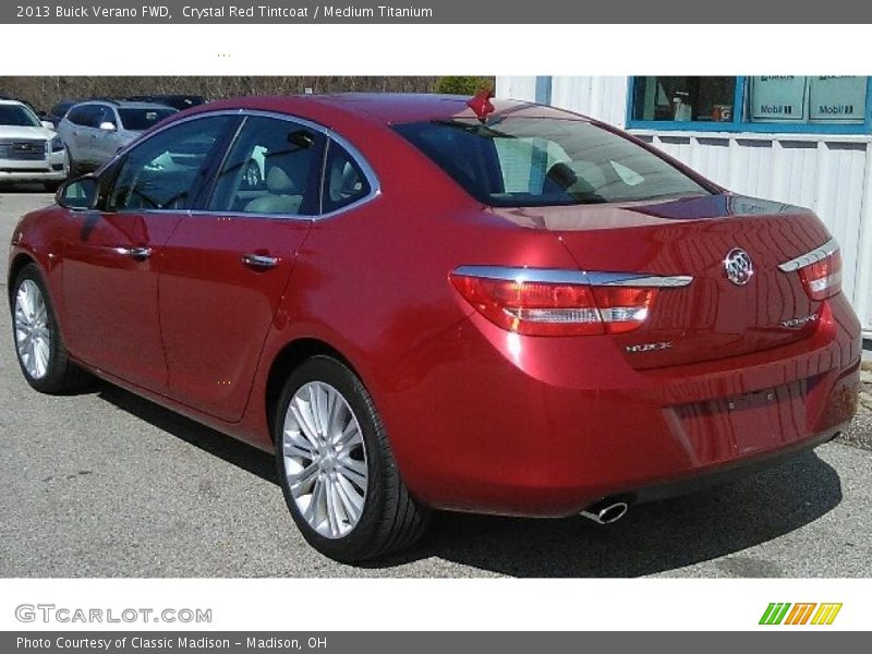 Crystal Red Tintcoat / Medium Titanium 2013 Buick Verano FWD
