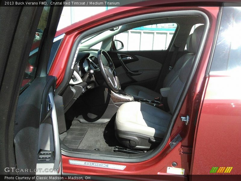 Crystal Red Tintcoat / Medium Titanium 2013 Buick Verano FWD