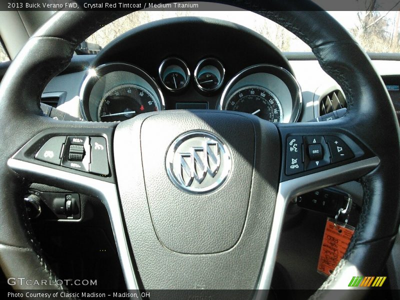 Crystal Red Tintcoat / Medium Titanium 2013 Buick Verano FWD