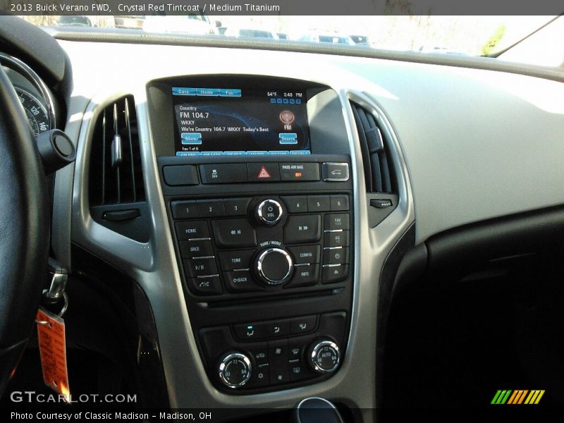 Crystal Red Tintcoat / Medium Titanium 2013 Buick Verano FWD