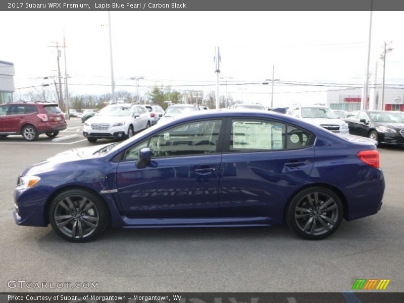 Lapis Blue Pearl / Carbon Black 2017 Subaru WRX Premium