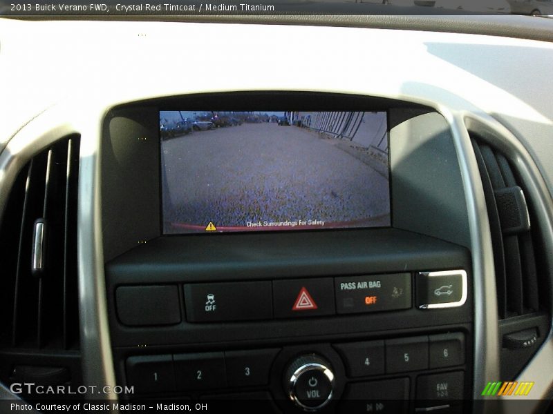 Crystal Red Tintcoat / Medium Titanium 2013 Buick Verano FWD
