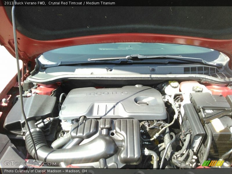Crystal Red Tintcoat / Medium Titanium 2013 Buick Verano FWD