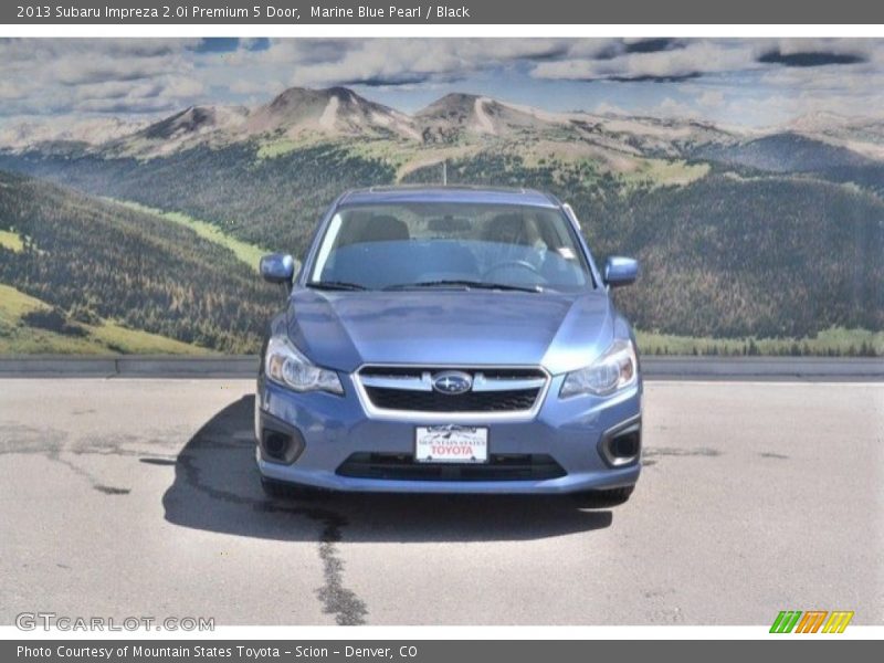 Marine Blue Pearl / Black 2013 Subaru Impreza 2.0i Premium 5 Door