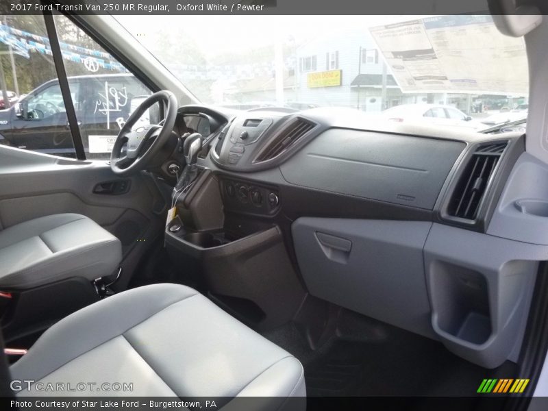 Oxford White / Pewter 2017 Ford Transit Van 250 MR Regular