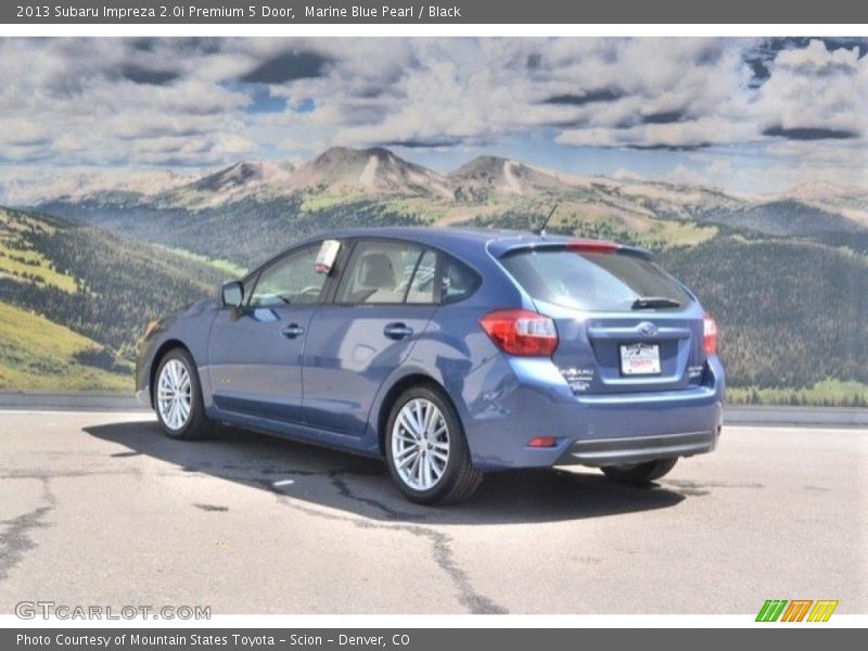 Marine Blue Pearl / Black 2013 Subaru Impreza 2.0i Premium 5 Door