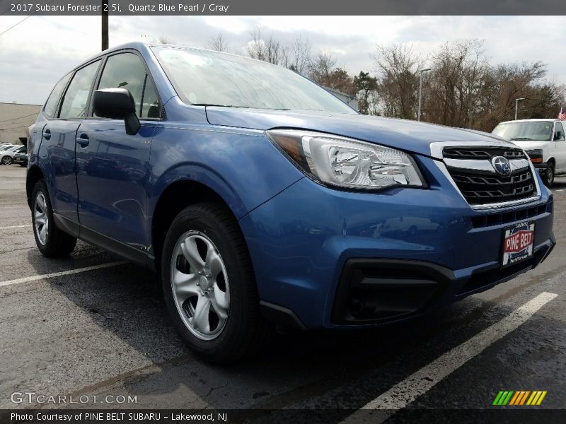 Quartz Blue Pearl / Gray 2017 Subaru Forester 2.5i