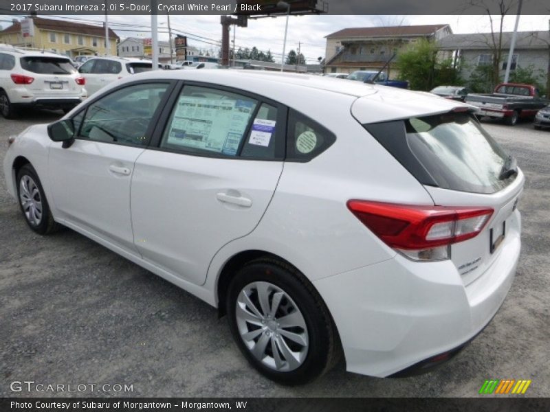 Crystal White Pearl / Black 2017 Subaru Impreza 2.0i 5-Door